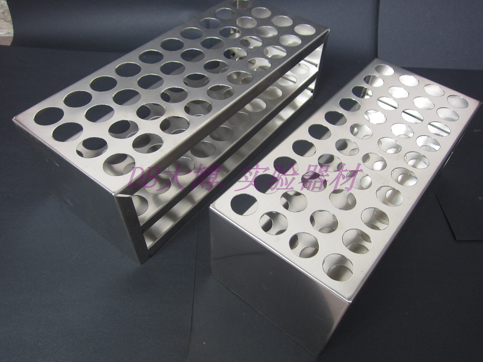 不锈钢试管架 孔径26mm 适用于直径25mm 试管 40孔